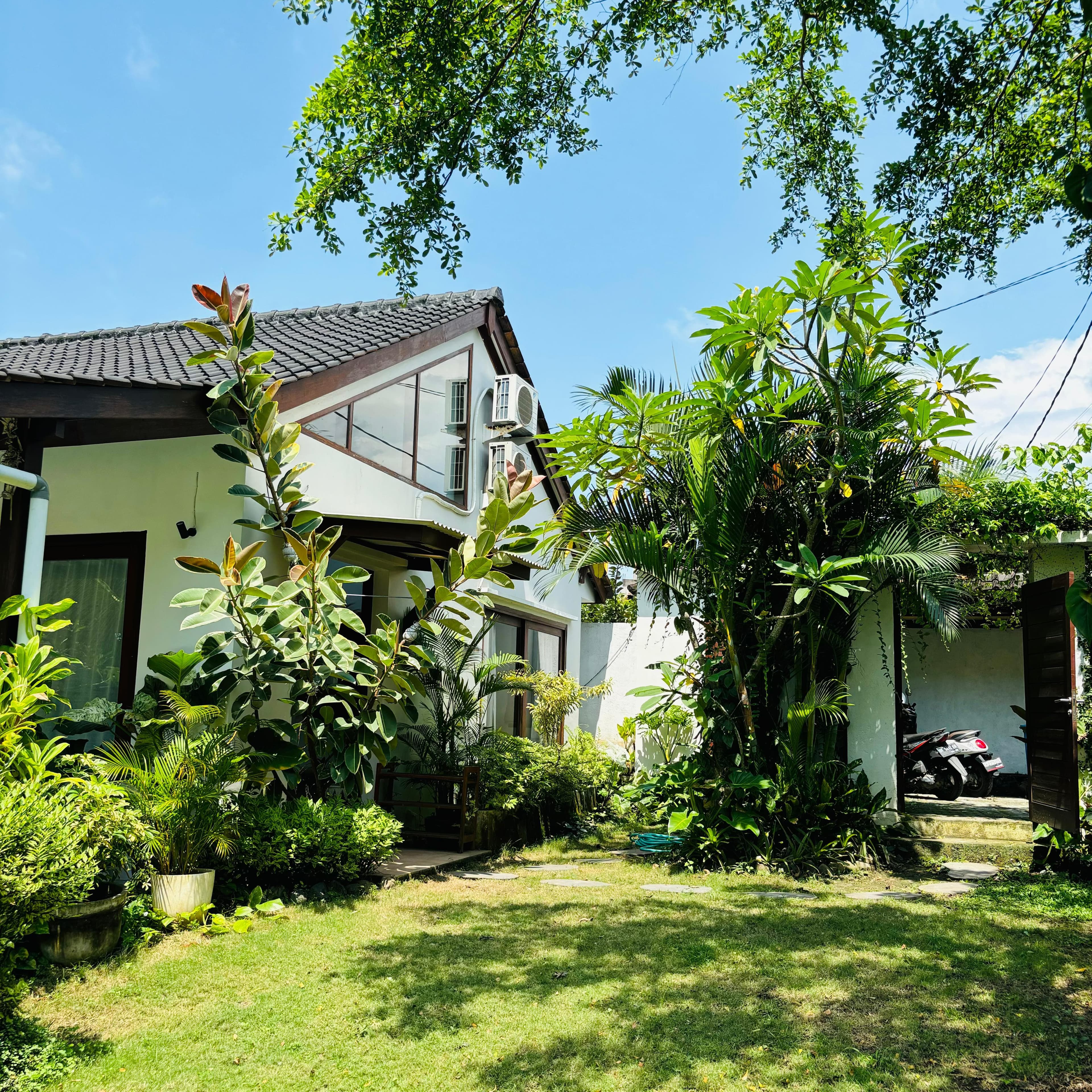 Villa styled with natural decor